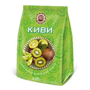 Киви в бело-темной шоколадной глазури