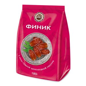 Финик в бело-темной шоколадной глазури