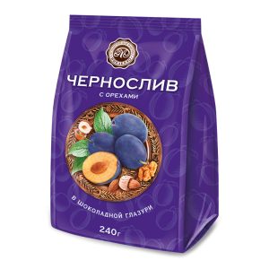 Чернослив с орехами в шоколадной глазури