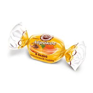 Абрикос в белой шоколадной глазури