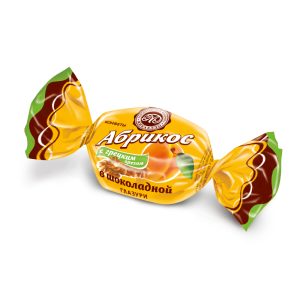 Абрикос в шоколадной глазури с грецким орехом