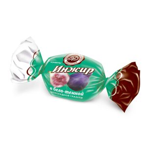 Инжир в бело-темной шоколадной глазури