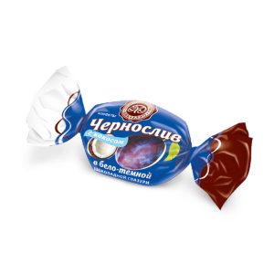 Чернослив в белой-темной шоколадной глазури с кокосом