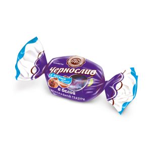 Чернослив в белой шоколадной глазури с лесным орехом